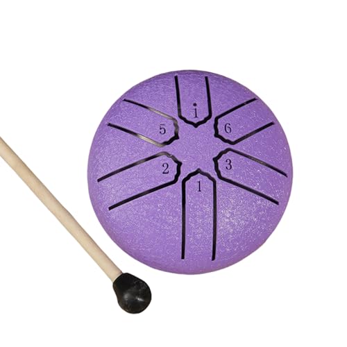Stahlzungentrommel 6 Note 3 Zoll Handpane Trommel Kohlenstoffstahl Klare Und Knusprige Schall Ethereal Schlagzeug Percussion Instrument von Wegiwuca
