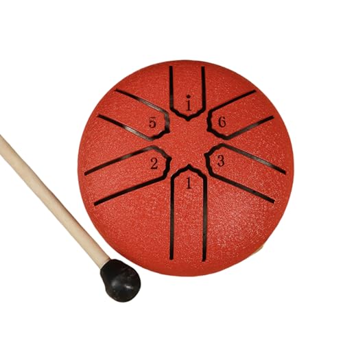 Stahlzungentrommel 6 Note 3 Zoll Handpane Trommel Kohlenstoffstahl Klare Und Knusprige Schall Ethereal Schlagzeug Percussion Instrument von Wegiwuca