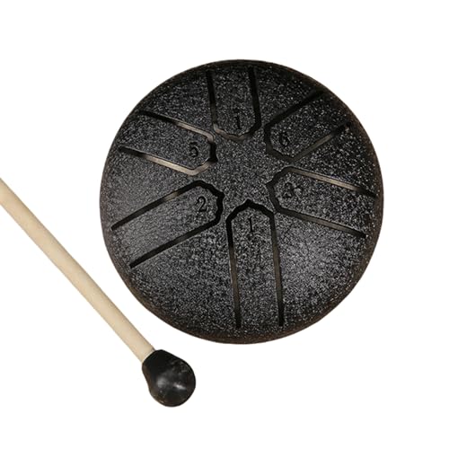 Stahlzungentrommel 6 Note 3 Zoll Handpane Trommel Kohlenstoffstahl Klare Und Knusprige Schall Ethereal Schlagzeug Percussion Instrument von Wegiwuca