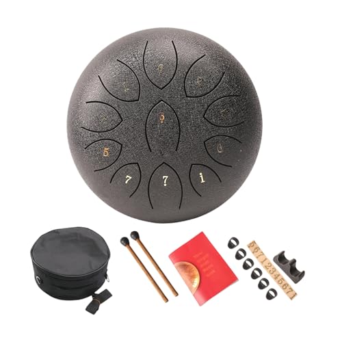 Stahlzungentrommel Mit Trommelstick 11 Note Ätheraler Trommel Metallhandpaner Drum Percussion Instrument Musical Toy von Wegiwuca