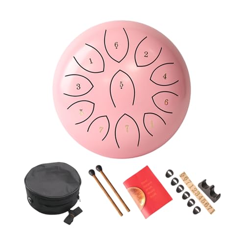 Stahlzungentrommel Mit Trommelstick 11 Note Ätheraler Trommel Metallhandpaner Drum Percussion Instrument Musical Toy von Wegiwuca