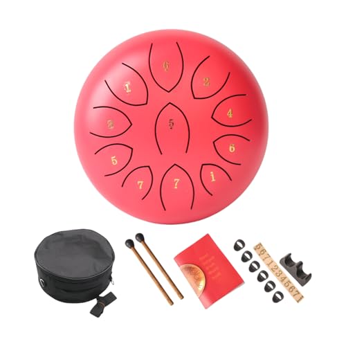 Stahlzungentrommel Mit Trommelstick 11 Note Ätheraler Trommel Metallhandpaner Drum Percussion Instrument Musical Toy von Wegiwuca