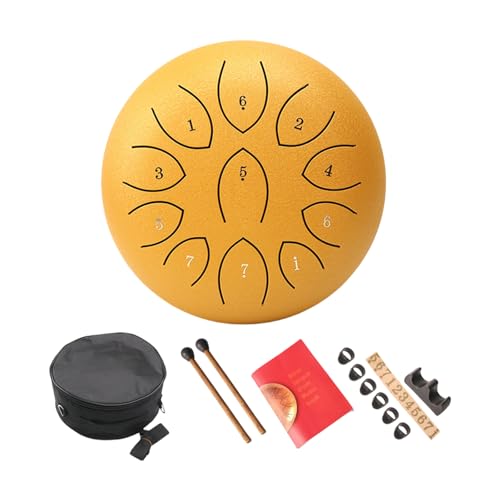 Stahlzungentrommel Mit Trommelstick 11 Note Ätheraler Trommel Metallhandpaner Drum Percussion Instrument Musical Toy von Wegiwuca