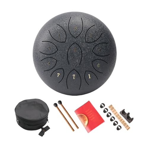 Stahlzungentrommel Mit Trommelstick 11 Note Ätheraler Trommel Metallhandpaner Drum Percussion Instrument Musical Toy von Wegiwuca