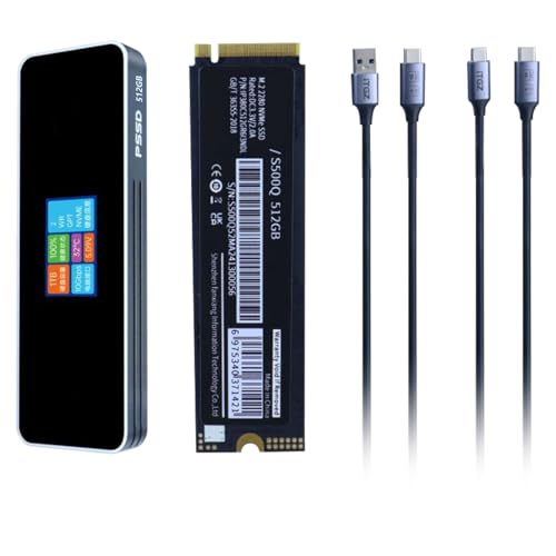 Wegiwuca 2280 Solid-State-Laufwerksgehäuse mit USB 3.1 10 Gbit/s Festplatten mit LCD-Display für Laptop, PC, Desktop Wegiwuca 2280 Solid-State-Laufwerksgehäuse mit USB 3.1 10 Gbit/s Festplatten mit LCD-Display für Laptop, PC, Desktop von Wegiwuca