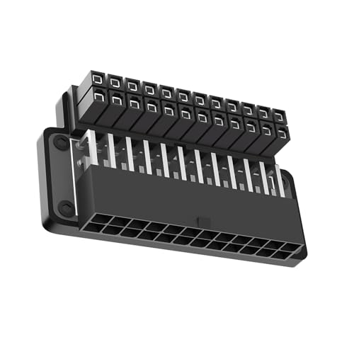 Wegiwuca 24 Pin Frauen Bis 24 Pin Männlicher 90 Grad Leistungsadapter Mit LED Licht Für Desktops Netzteile von Wegiwuca