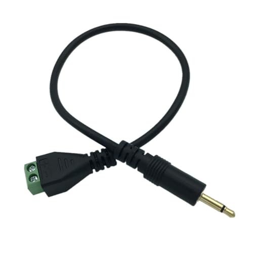 Wegiwuca 3 5 Mm (1/8 Zoll) Männlich Bis 2 Pin Schraubenklemmen Kopfhörer Kopfhörer Balun Löthersteller Adapter Kabelmusikkabel von Wegiwuca