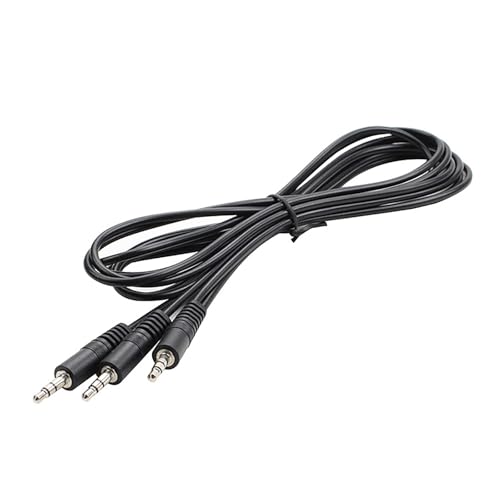 Wegiwuca 3 5 Mm Schalladapter Y Splitter 3 5 Mm Kabel Headsets 2 Mann Bis 1 Mann Für Laptop Telefon Kopfhörer Kopfhörer Mikrofon von Wegiwuca