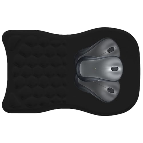 Wegiwuca Ergonomische Gaming-Matte mit Handgelenkauflage, rutschfeste Gummiunterseite, spezielle Oberflächen von Wegiwuca