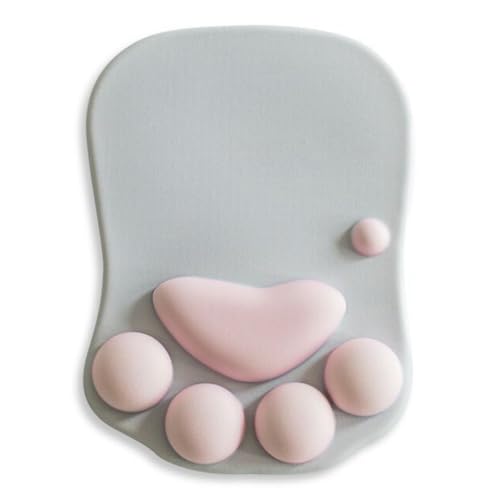 Wegiwuca Pfotenauflage mit bequemer Handgelenkauflage für Kätzchenliebhaber, Silikonmatte Wegiwuca Pfotenauflage mit bequemer Handgelenkauflage für Kätzchenliebhaber, Silikonmatte von Wegiwuca