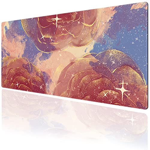 Wehilio XXL Großes Mauspad Gaming 800x300x3 mm Mauspad mit frischem Blumenmuster Schreibtischunterlage Tischunterlage mit Genähten Rändernfür Gamer,Büro & Zuhause Wehilio XXL Großes Mauspad Gaming 800x300x3 mm Mauspad mit frischem Blumenmuster Schreibtischunterlage Tischunterlage mit Genähten Rändernfür Gamer,Büro & Zuhause von Wehilion