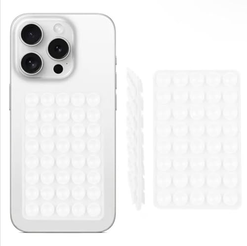 Doppelseitige Silikon Handyhalterung mit Saugnäpfen – Ohne Kleben, Wiederverwendbare, Freihändige Halterung für Selfies und Videos - Kompatibel mit Allen Smartphone-Modellen von Wei Tech