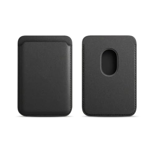 Wei Tech Kartenhalter für MagSafe für iPhone – Magnetische Handy Kartenhalterung aus veganem Leder, Schlankes Wallet Case für Kreditkarten & Ausweis – abnehmbar & wiederverwendbar von Wei Tech
