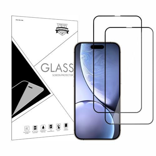 Wei Tech Premium Diamant Panzerglas Ultra Stark für iPhone 16 Pro Max, 6,9" – 9H Härte, Full Screen Schutz, Anti-Fingerprint, Edge-to-Edge Abdeckung, Kratzfest, Blasenfrei, 2er Pack Displayschutzfolie von Wei Tech