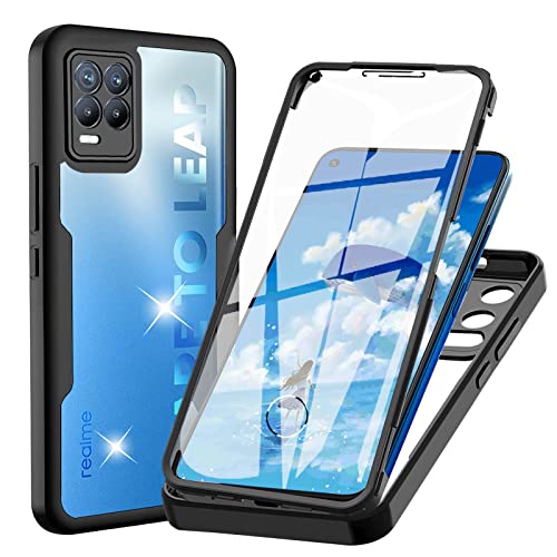 Hülle für Realme 8 Pro / Realme 8 4G (Nicht für 5G), Transparent 360 Grad Rundumschutz Schutzhülle mit Integriertem Displayschutz Stoßfest Ultradünn Silikon Handyhülle für Realme 8 Pro / Realme 8 4G von WeiCase