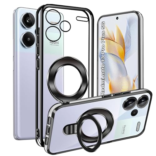 WeiCase Hülle für Xiaomi Redmi Note 13 Pro Plus 5G, magnetische transparente Hülle mit DIY-Ringhalter, ultradünne, weiche TPU-Silikon-stoßfeste handyhülle für Redmi Note 13 Pro Plus 5G WeiCase Hülle für Xiaomi Redmi Note 13 Pro Plus 5G, magnetische transparente Hülle mit DIY-Ringhalter, ultradünne, weiche TPU-Silikon-stoßfeste handyhülle für Redmi Note 13 Pro Plus 5G von WeiCase
