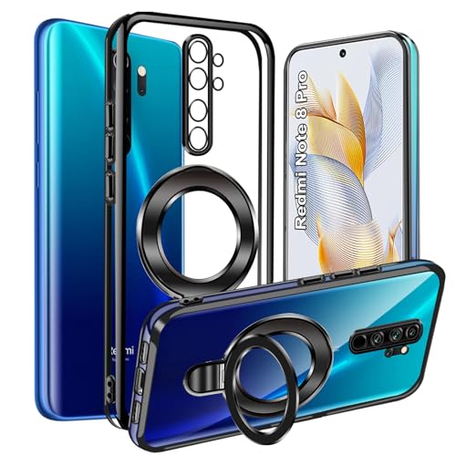 WeiCase Hülle für Xiaomi Redmi Note 8 Pro, magnetische transparente Hülle mit DIY-Ringhalter, ultradünne, weiche TPU-Silikon-stoßfeste handyhülle für Redmi Note 8 Pro WeiCase Hülle für Xiaomi Redmi Note 8 Pro, magnetische transparente Hülle mit DIY-Ringhalter, ultradünne, weiche TPU-Silikon-stoßfeste handyhülle für Redmi Note 8 Pro von WeiCase