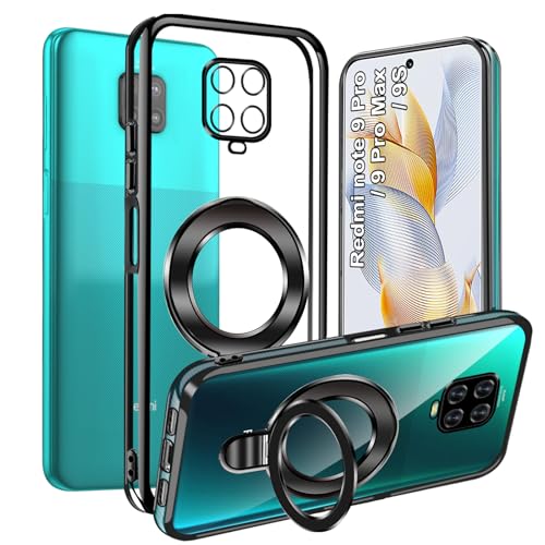 WeiCase Hülle für Xiaomi Redmi Note 9 Pro, magnetische transparente Hülle mit DIY-Ringhalter, ultradünne, weiche TPU-Silikon-stoßfeste handyhülle für Redmi Note 9 Pro WeiCase Hülle für Xiaomi Redmi Note 9 Pro, magnetische transparente Hülle mit DIY-Ringhalter, ultradünne, weiche TPU-Silikon-stoßfeste handyhülle für Redmi Note 9 Pro von WeiCase
