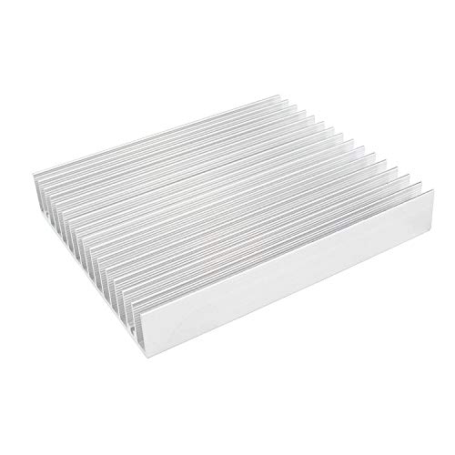 Aluminium-Kühlkörper-Modul für Hochleistungs-Transistoren, Halbleitergeräte mit 16 Lamellen, 120 mm x 100 mm x 18 mm, 2 Stück von WeiMeet