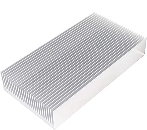 WeiMeet Aluminium-Kühlkörper Kühlkörper Modul Kühler Fin für Hochleistungs-Transistoren Halbleitergeräte mit 26 Lamellen 150 mm x 80 mm x 27 mm von WeiMeet