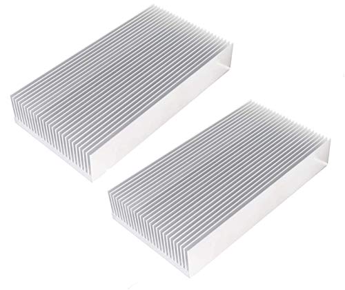 WeiMeet Kühlkörper für Hochleistungs-Transistor-Halbleiter-Geräte mit 26 Lamellen, 150 mm x 80 mm x 27 mm, 2 Stück von WeiMeet