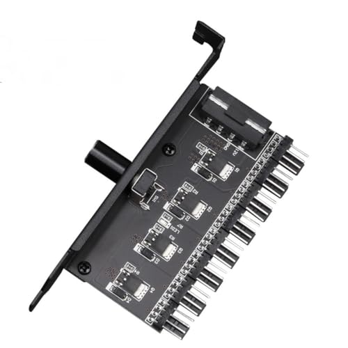 Chassis-Lüftersteuerung PCI-Bit-Computerlüfteranpassung 8-Kanal-Lüfter-Stufenlos-Drehzahlregler Drehregler von Weiara