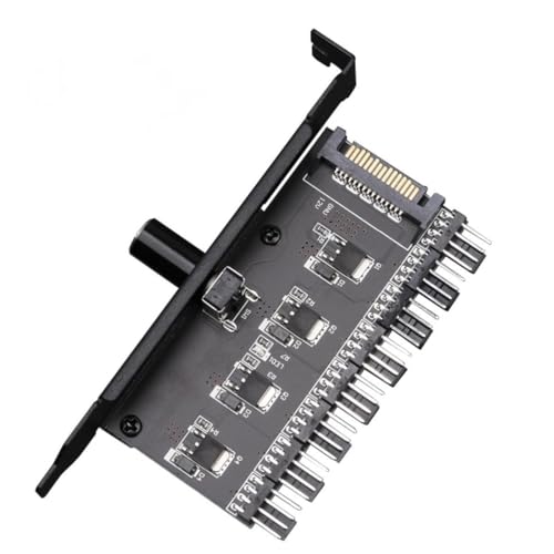 Chassis-Lüftersteuerung PCI-Bit-Computerlüfteranpassung 8-Kanal-Lüfter-Stufenlos-Drehzahlregler Drehregler von Weiara