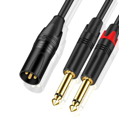 Weiara Buchse Zu Dual Large 2 Pole Audio Kabel XLR 6.35/6.5 In 2 0.3m Gold Plated Audio Kabel Weiara Buchse Zu Dual Large 2 Pole Audio Kabel XLR 6.35/6.5 In 2 0.3m Gold Plated Audio Kabel von Weiara