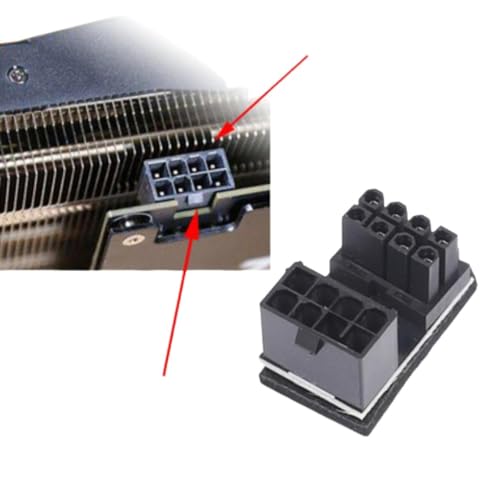 Weiara Grafikkarte Stromversorgungs-Steckverbinder 6PIN 8PIN Stromversorgungs-Steckverbinder drehen 180 ° Lenkung 3m feuerfesten Klebstoff von Weiara