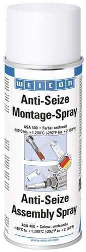12 Stk. Weicon Montagepaste Anti-Seize 400 ml anthrazit Spraydose 12 Stk. Weicon Montagepaste Anti-Seize 400 ml anthrazit Spraydose von Weicon