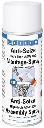 12 Stk. Weicon Montagepaste Anti-Seize High-Tech 400 ml weiß NSF H1 Spraydose 12 Stk. Weicon Montagepaste Anti-Seize High-Tech 400 ml weiß NSF H1 Spraydose von Weicon