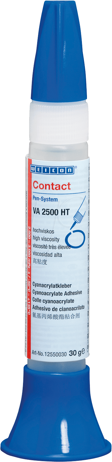 KLEBER VA2500-30 - Cyanacrylat Kleber, langsam aushärtend, 30 g, opak von Weicon