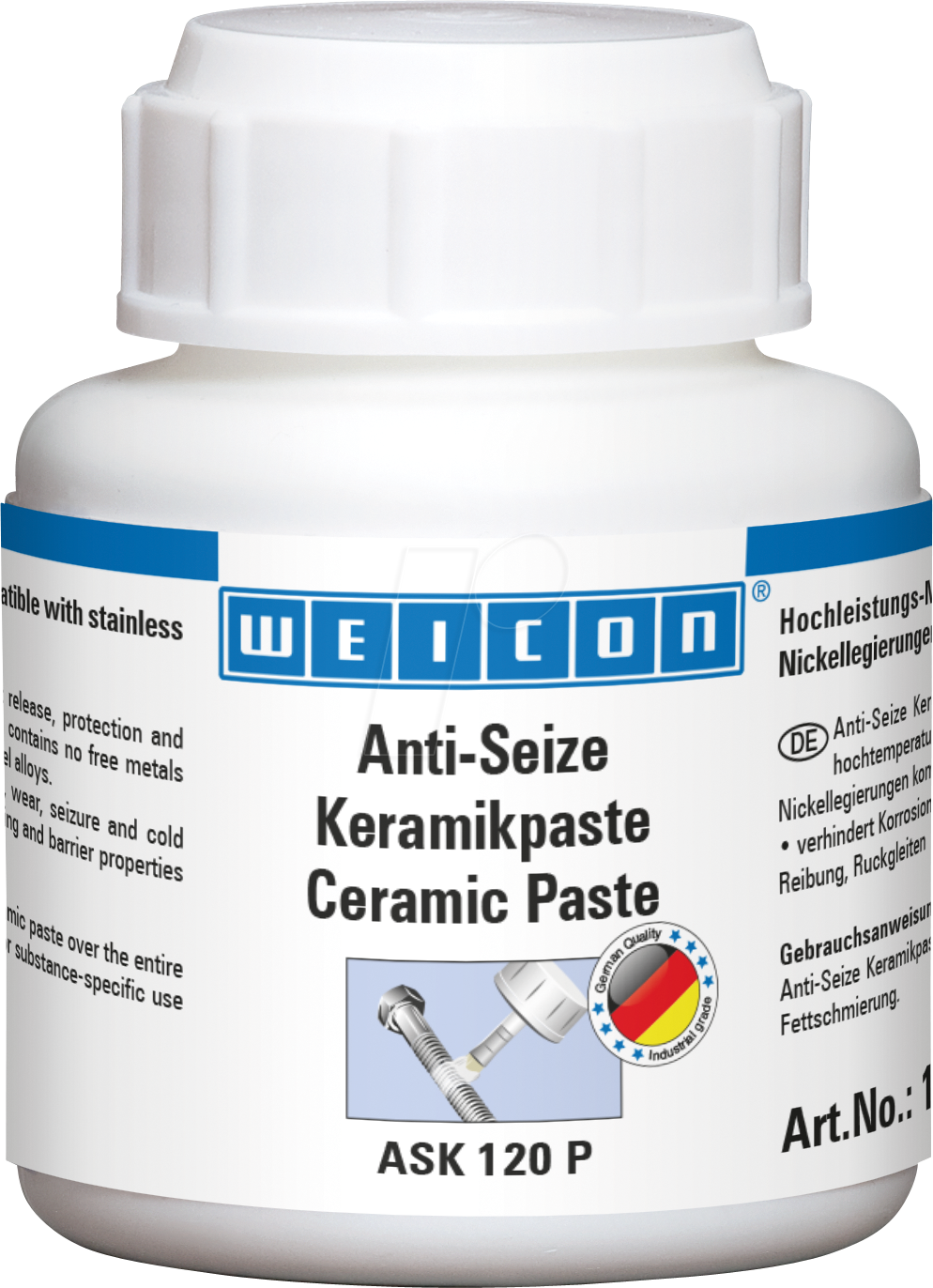 WEICON 10067867 - Montagepaste Anti-Seize, Keramikpaste, 120 g von Weicon