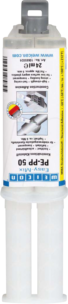 WEICON 10665024 - WEICON Easy-Mix PE-PP 50 2-Komponenten Konstruktions-Klebstoff, von Weicon