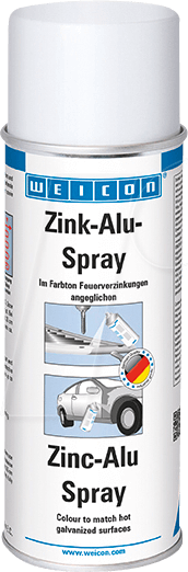 WEICON 11002400 - Zink-Alu-Spray, Korrosionsschutz, 400 ml von Weicon