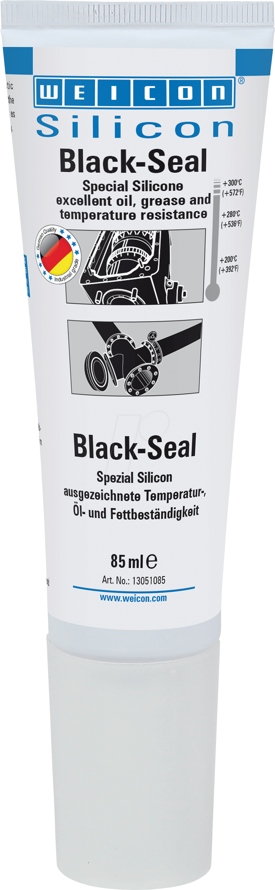WEICON 13051085 - Silikon, Black-Seal, schwarz, 85 ml von Weicon