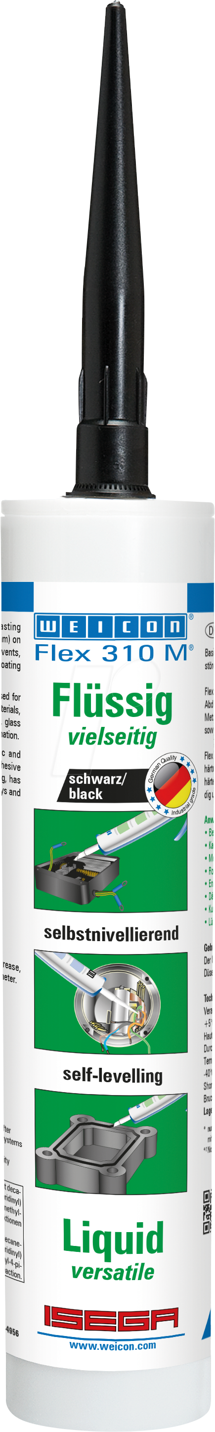 WEICON 13706310 - Flex 310 M Flüssig schwarz von Weicon