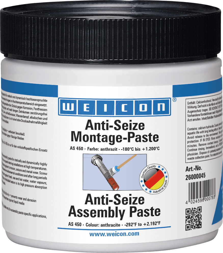 WEICON 26000045 - Montagepaste Anti-Seize, 450 g von Weicon