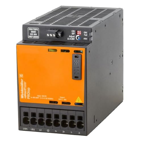 Weidmüller PRO TOP3 960W 24V 40A CO Schaltnetzgerät 40A 960W 28.8V Ausgangsspannung regelbar, Stab von WeidmÃ¼ller