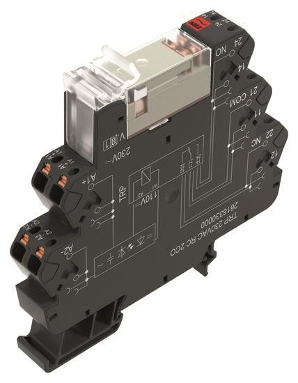 Weidmüller TRP 230VAC RC 2CO TERMSERIES Anzahl Kontakte:2We AgNi 2618330000 (Inhalt 10 Stück) von Weidmüller GmbH & Co. KG