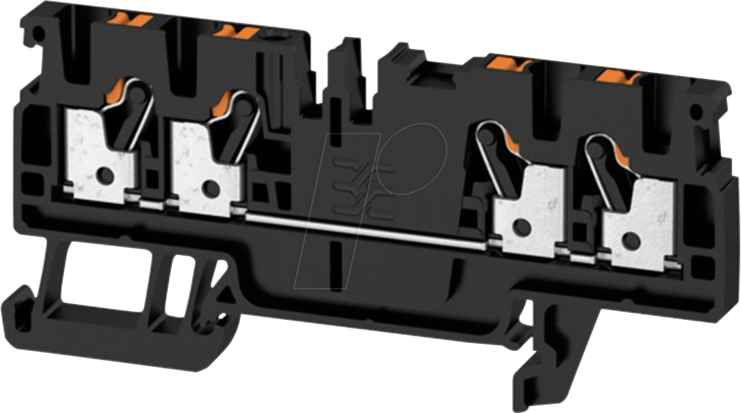 A4C 2.5 BK - Durchgangsklemme Klippon® Connect, A-Serie schwarz von Weidmüller