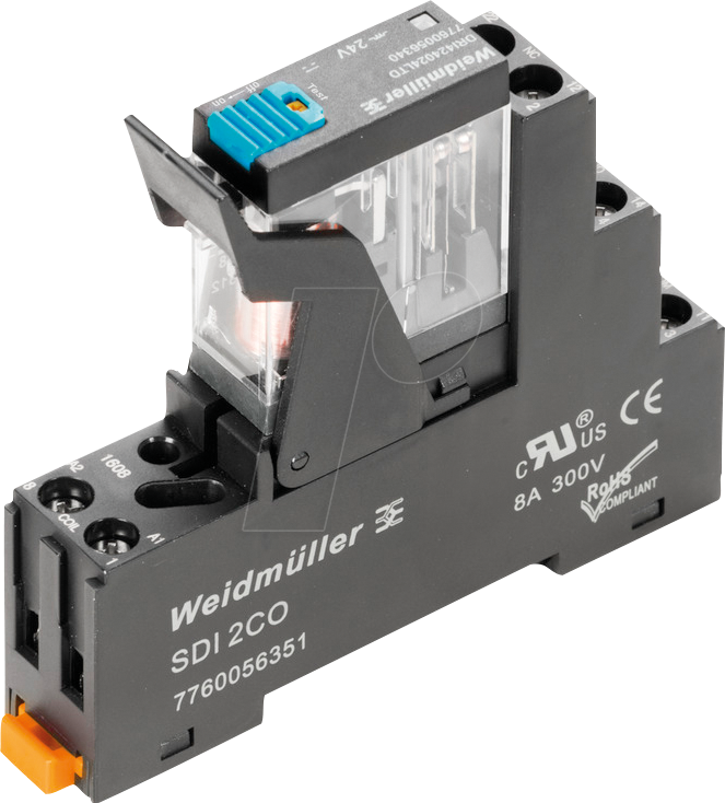 DRI 12VDC 1CO PB - Koppelrelais, 12 V DC, 10 A, 1 Wechsler von Weidmüller