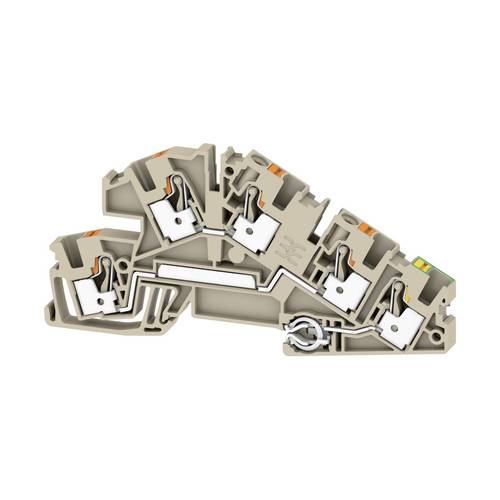 Installations-EtagenklemmeUSH IN, 4 mm², 250 V, 30 A, Anzahl Anschlüsse: 5, Anzahl der Etagen: 3, Installations-EtagenklemmeUSH IN, 4 mm², 250 V, 30 A, Anzahl Anschlüsse: 5, Anzahl der Etagen: 3, von Weidmüller