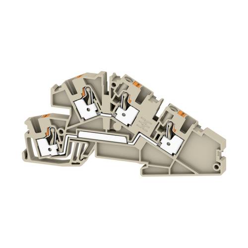 Installations-EtagenklemmeUSH IN, 4 mm², 400 V, 30 A, Anzahl Anschlüsse: 4, Anzahl der Etagen: 2, Installations-EtagenklemmeUSH IN, 4 mm², 400 V, 30 A, Anzahl Anschlüsse: 4, Anzahl der Etagen: 2, von Weidmüller
