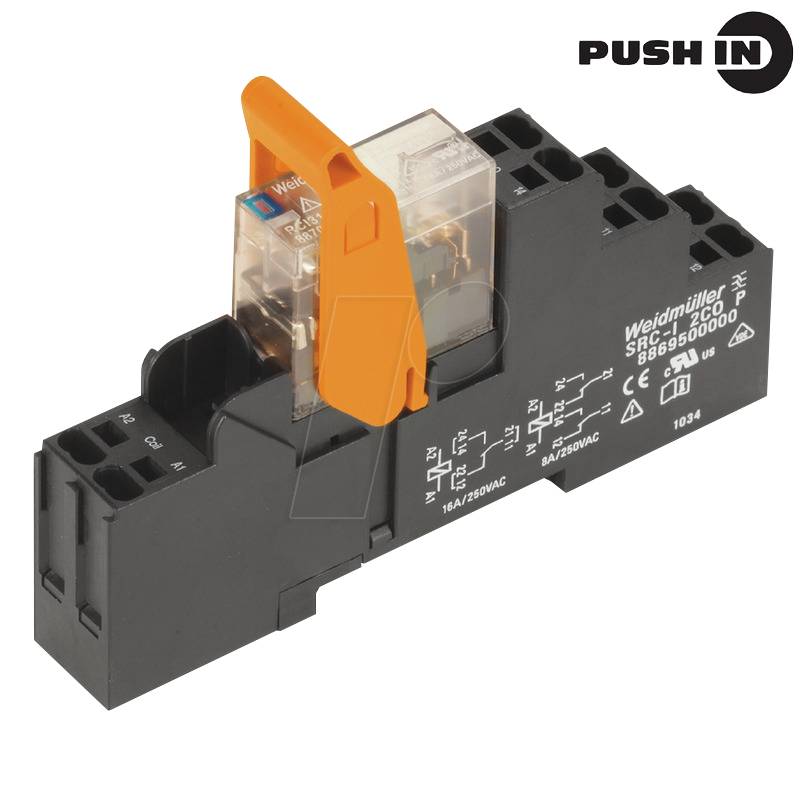 RCIP 24VDC 2CO - Koppelrelais, 24 V DC, 8 A, 2 Wechsler von Weidmüller