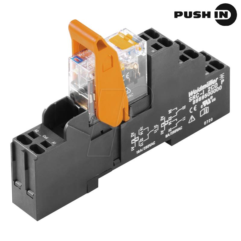 RCIP 24VDC 2CO P - Koppelrelais, 24 V DC, 8 A, 2 Wechsler von Weidmüller