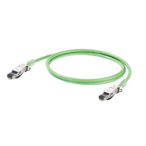 RJ45 Netzwerk Anschlusskabel CAT 5, CAT 5e SF/UTP 14m Grün Flammwidrig, mit von Weidmüller