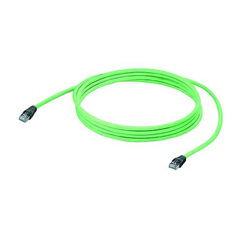 RJ45 Netzwerk Anschlusskabel CAT 5, CAT 5e SF/UTP 2m Grün Flammwidrig, mit von Weidmüller