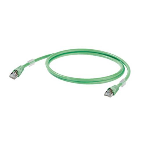 Weidmüller 1166000010 RJ45 Netzwerkkabel, Patchkabel CAT 5 SF/UTP 1.00m Grün Flammwidrig, mit Rast von Weidmüller