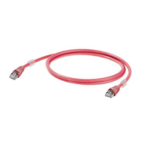 Weidmüller 1166030010 RJ45 Netzwerkkabel, Patchkabel CAT 6a S/FTP 1.00m Rot UL-zertifiziert 1St. von Weidmüller